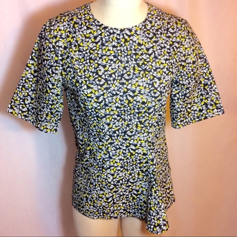 NWOT $790 Marni S S Floral Cotton Top US 4
